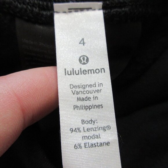 Lululemon Wunder Lounge Super High-Rise Tight 28" Women 4 Black Modal Yoga 320 - Picture 2 of 13